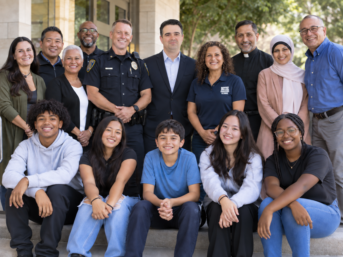 Drug Educators Alliance working with youth, community leaders, law enforcement and local partners