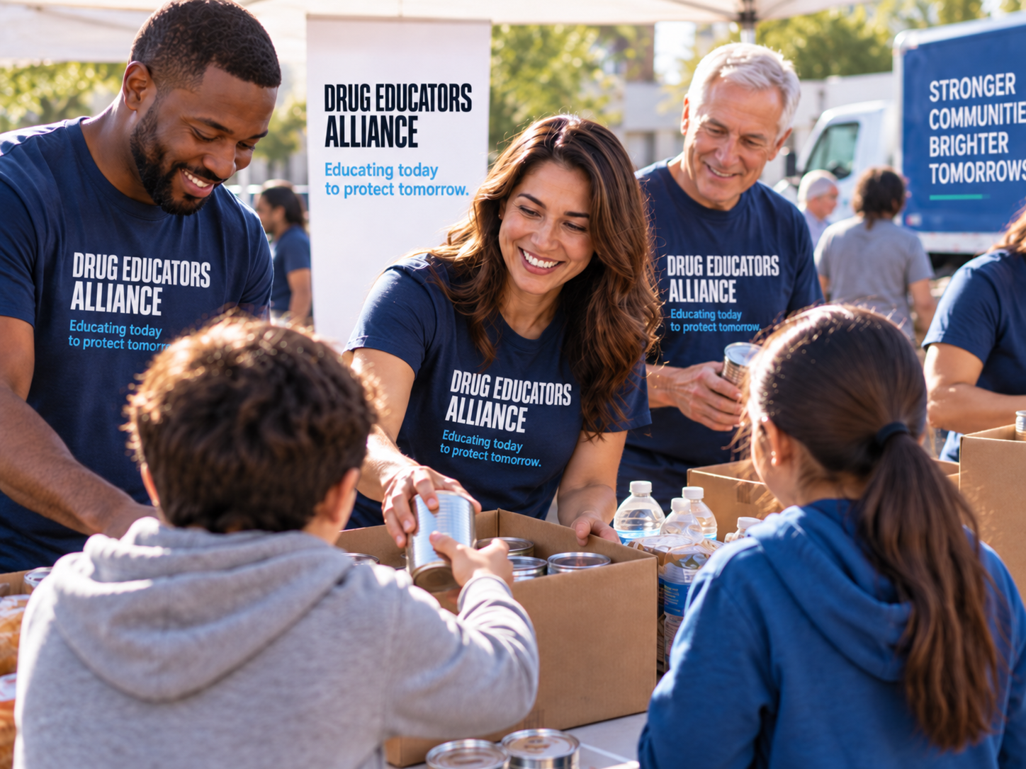 Drug Educators Alliance volunteers participating in a community event