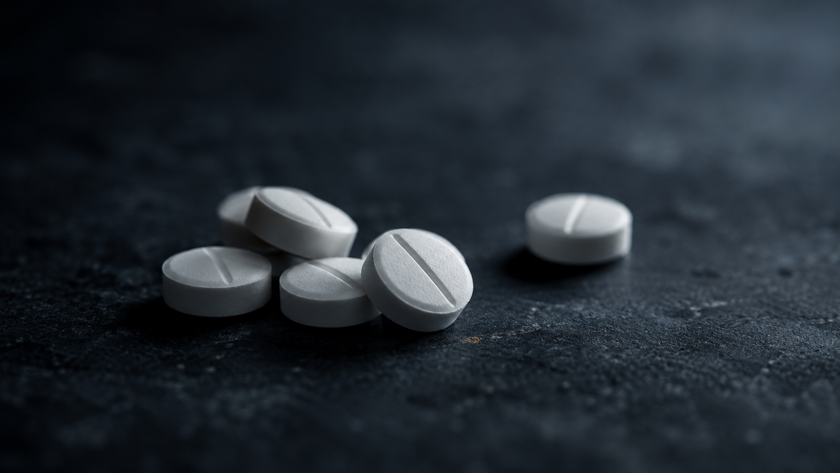 Pills representing fentanyl and opioid research