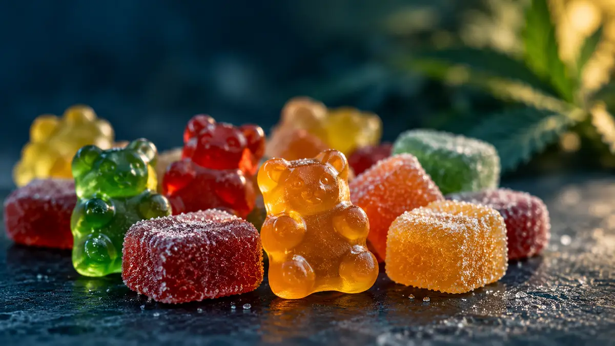 Illustrative image of edible THC products
