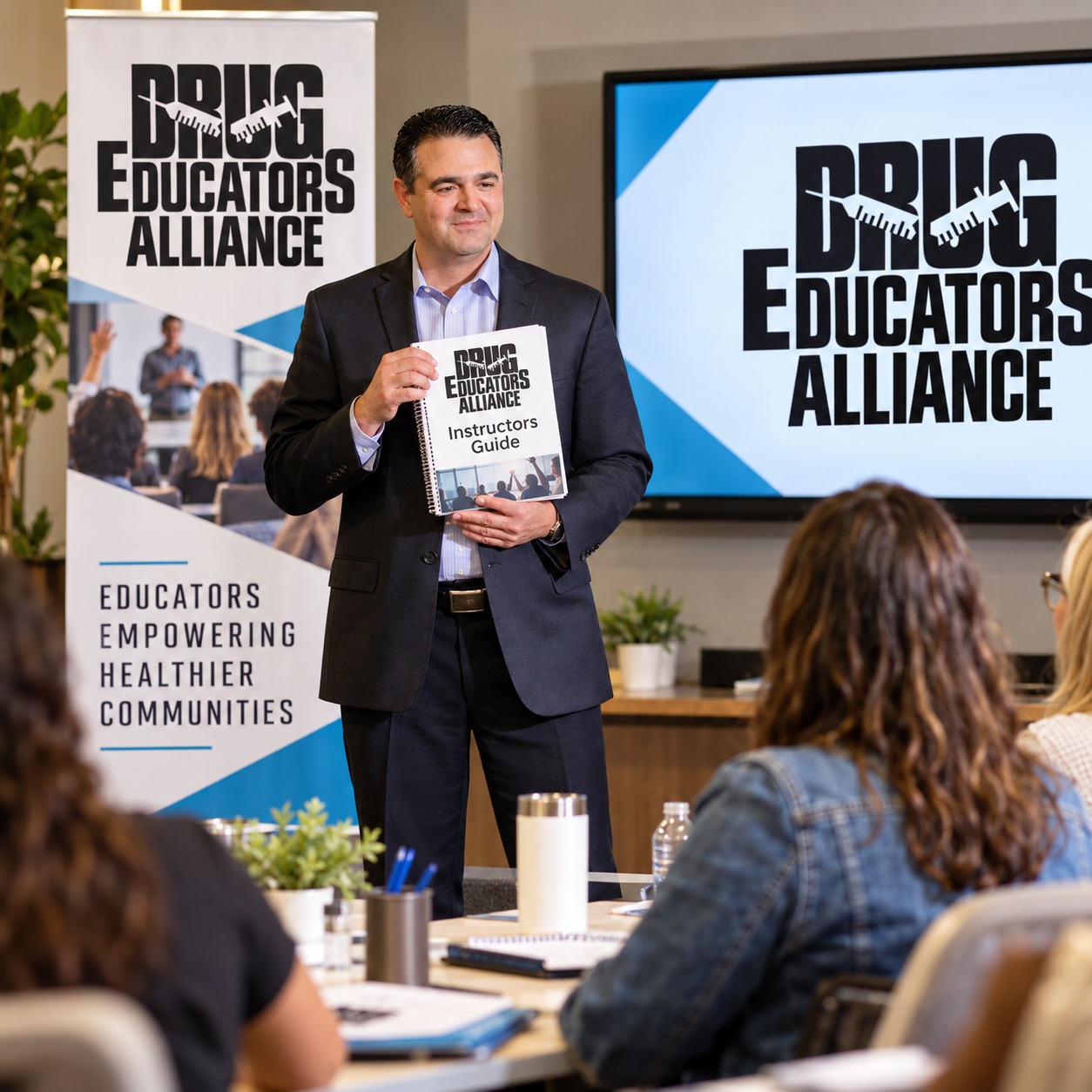Drug Educator Training instructor presenting to educators